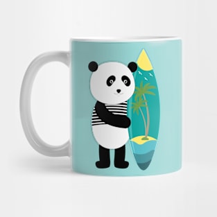 Surf with a panda Mug